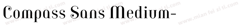 Compass Sans Medium字体转换